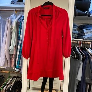 Zara red dress